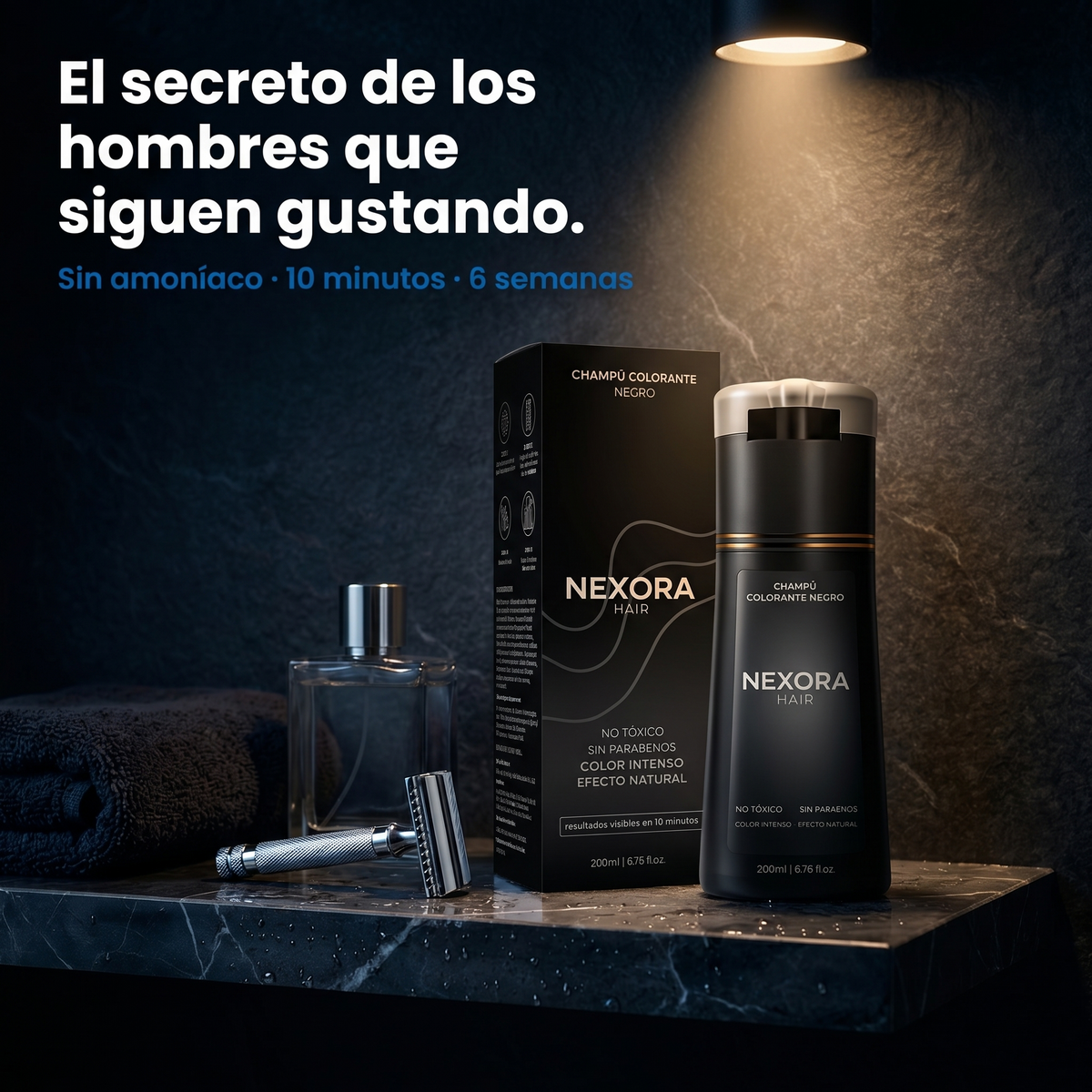 Champú Coloración Instantánea para Hombre