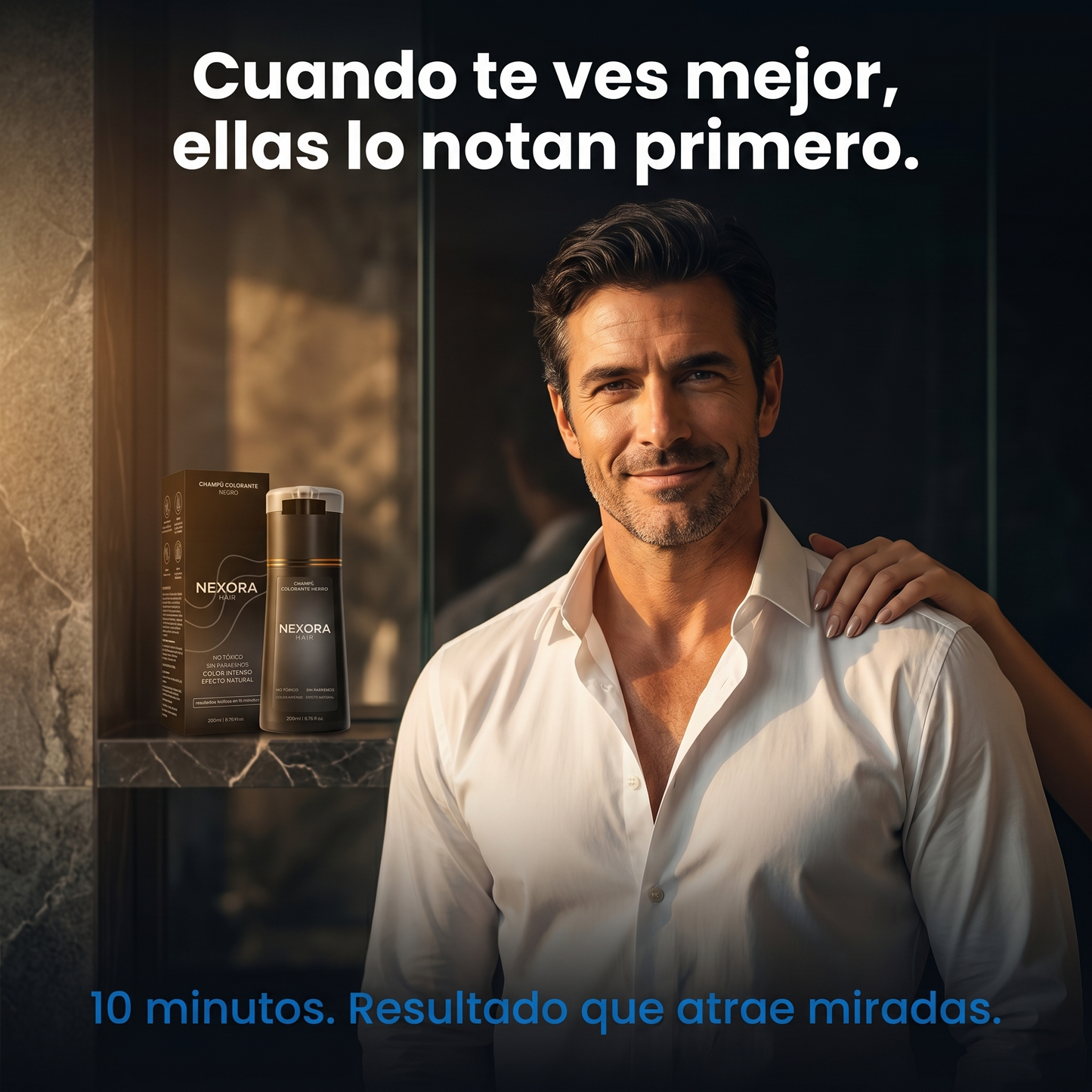 Champú Coloración Instantánea para Hombre