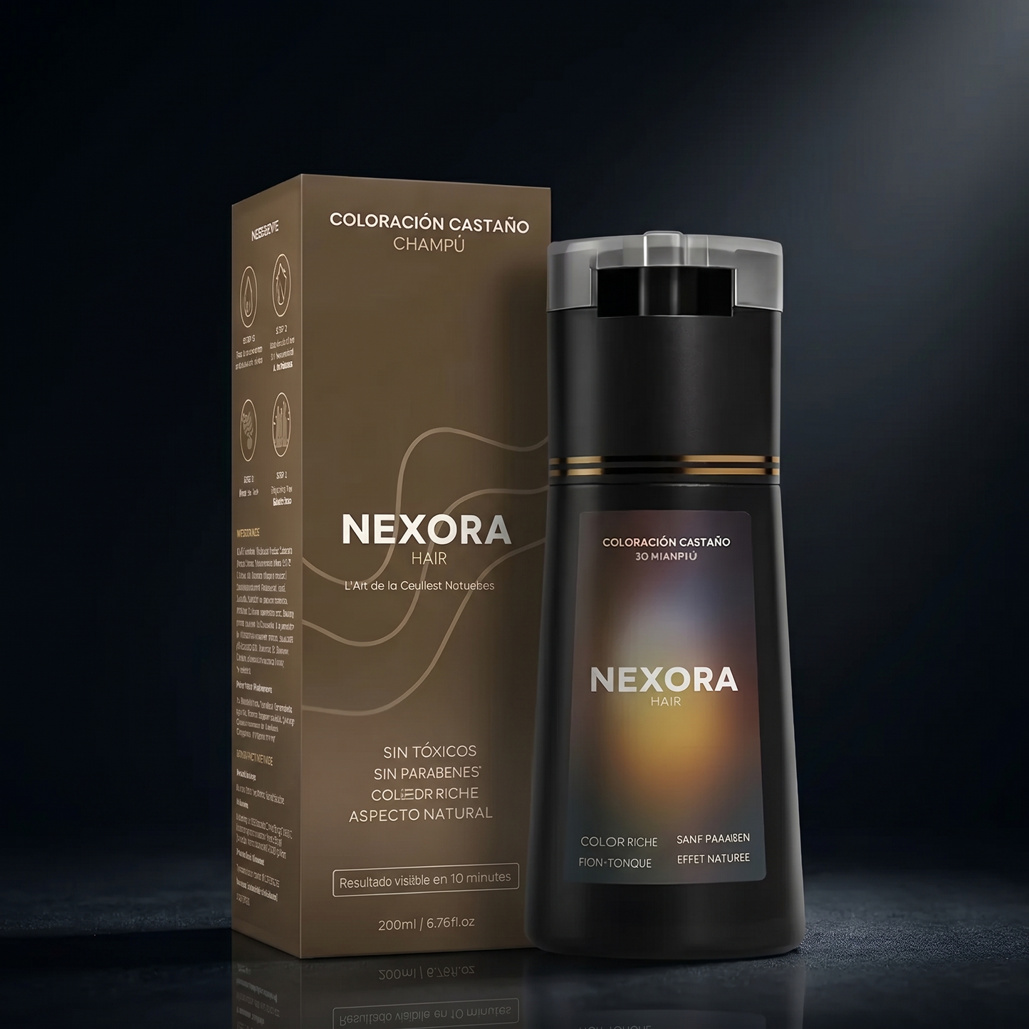 Champú Coloración Instantánea para Hombre