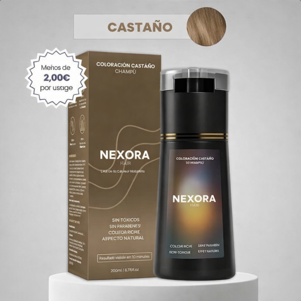 Champú colorante instantáneo