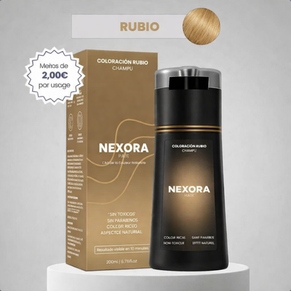 Champú colorante instantáneo
