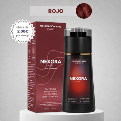 Champú colorante instantáneo