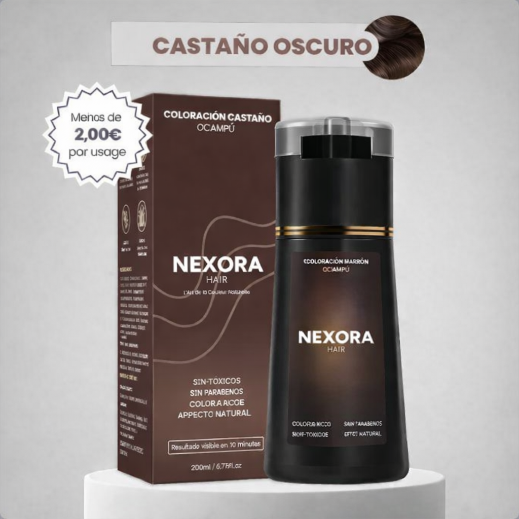 Champú colorante instantáneo