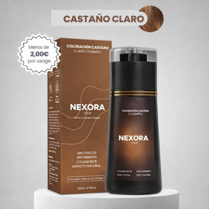 Champú colorante instantáneo