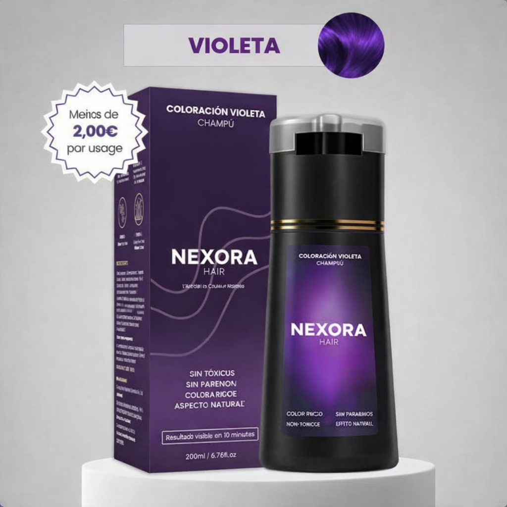 Champú colorante instantáneo