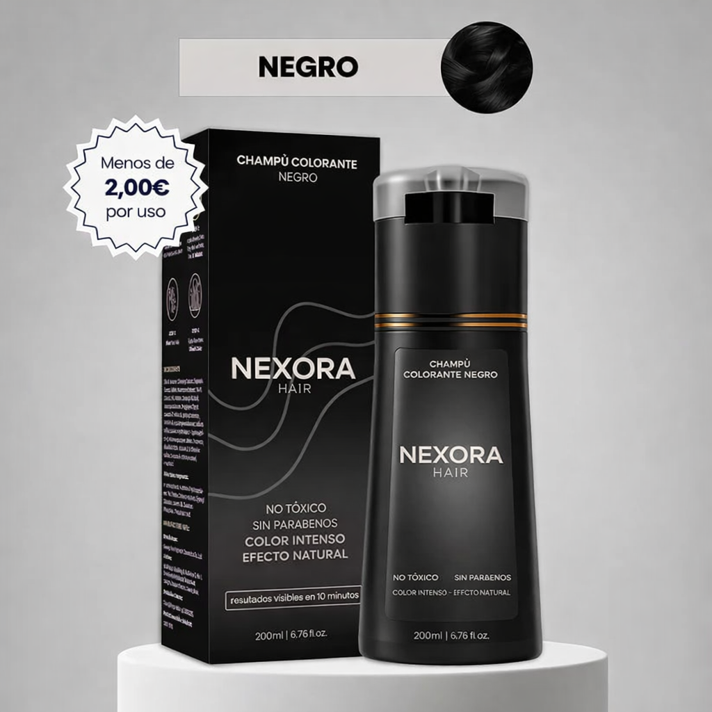 Champú colorante instantáneo