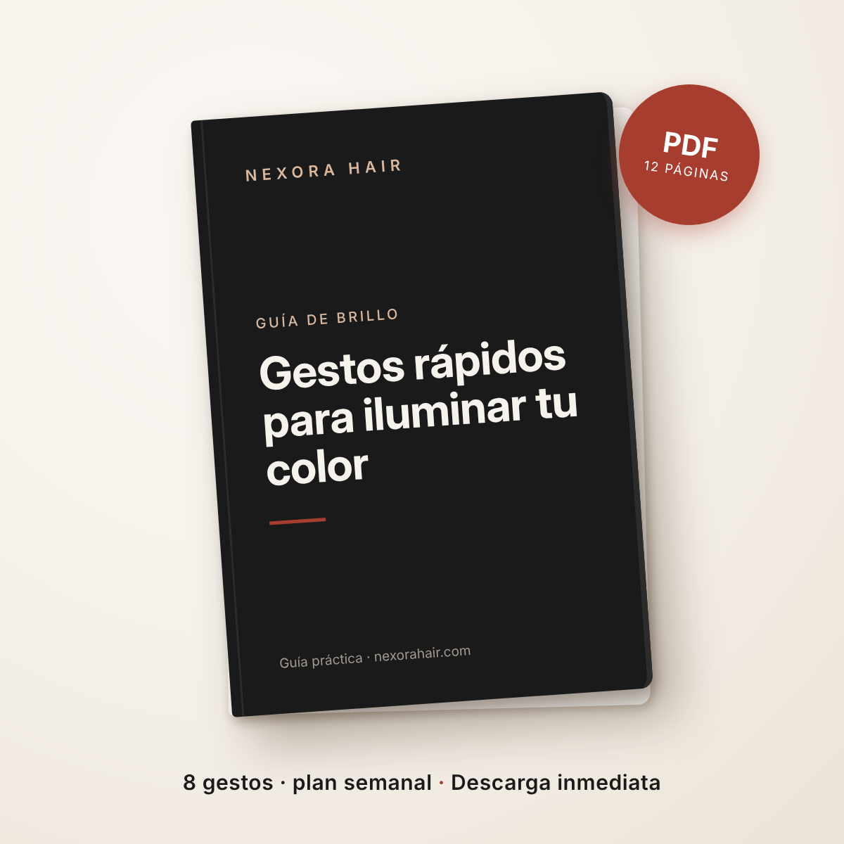 eBook Gestos rápidos para iluminar tu color - Nexora Hair